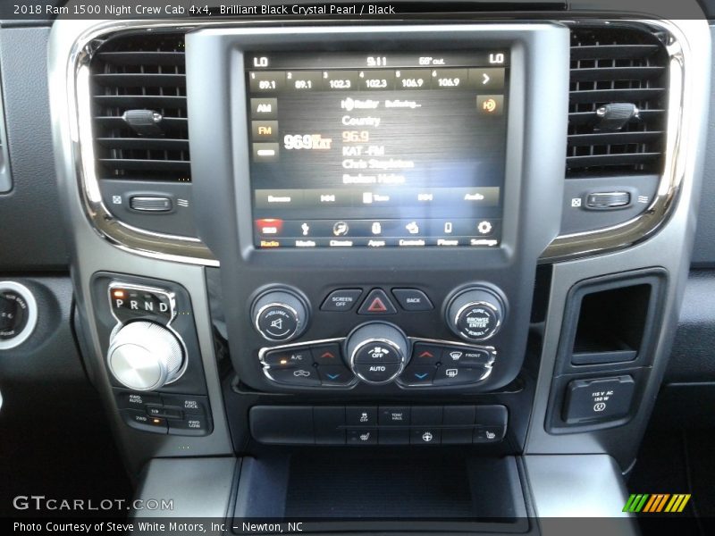 Brilliant Black Crystal Pearl / Black 2018 Ram 1500 Night Crew Cab 4x4