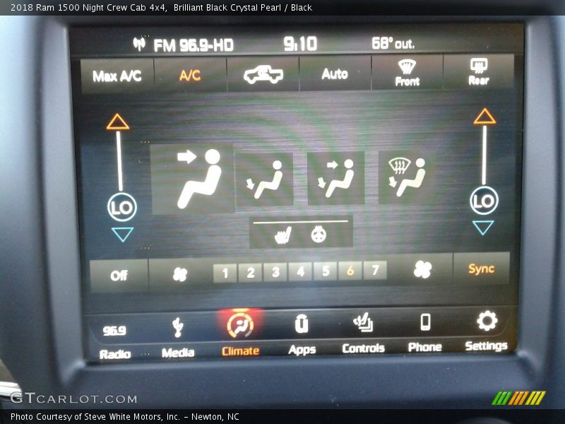 Brilliant Black Crystal Pearl / Black 2018 Ram 1500 Night Crew Cab 4x4