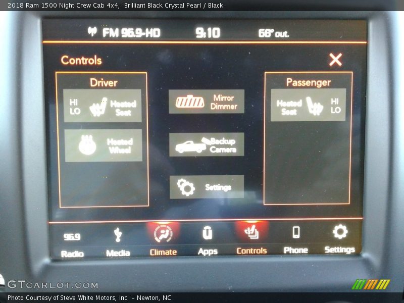 Brilliant Black Crystal Pearl / Black 2018 Ram 1500 Night Crew Cab 4x4