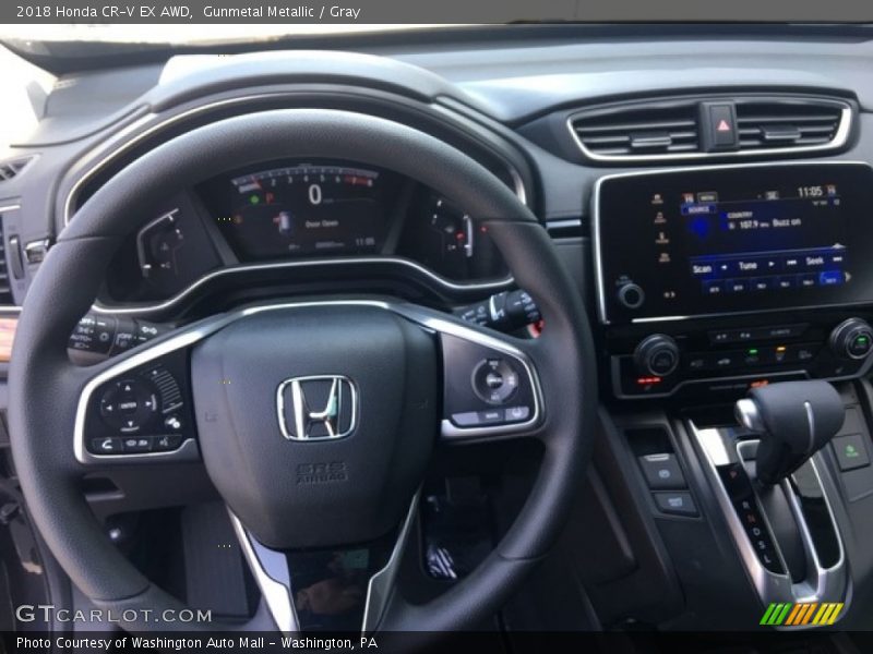 Gunmetal Metallic / Gray 2018 Honda CR-V EX AWD