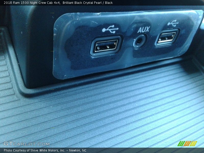 Brilliant Black Crystal Pearl / Black 2018 Ram 1500 Night Crew Cab 4x4