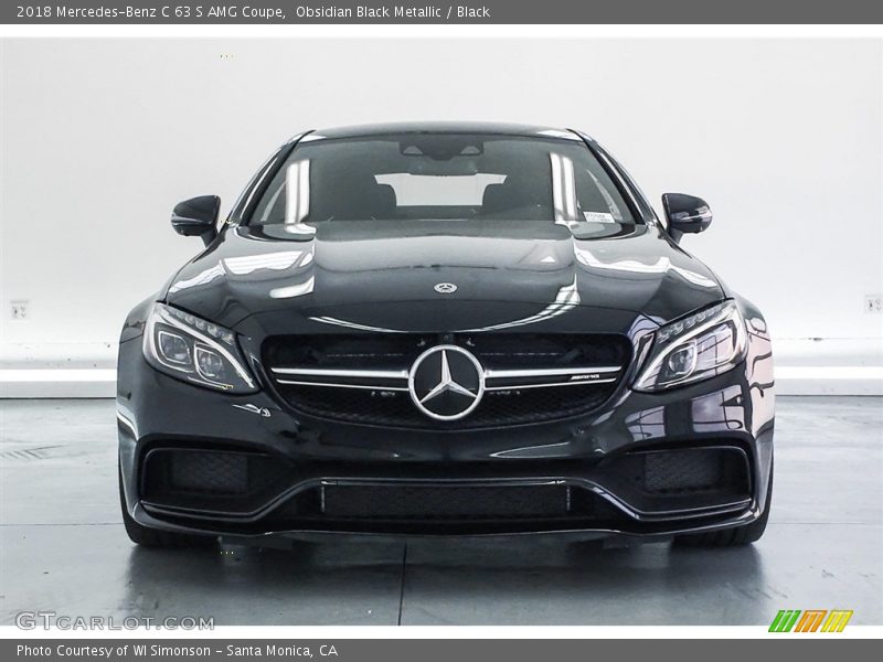 Obsidian Black Metallic / Black 2018 Mercedes-Benz C 63 S AMG Coupe