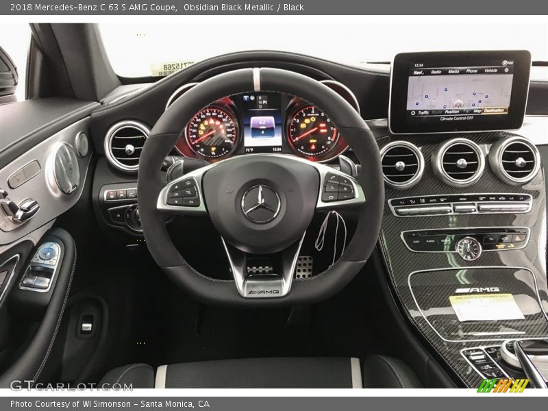 Obsidian Black Metallic / Black 2018 Mercedes-Benz C 63 S AMG Coupe