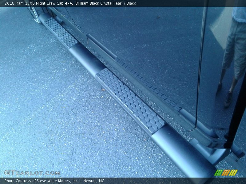 Brilliant Black Crystal Pearl / Black 2018 Ram 1500 Night Crew Cab 4x4