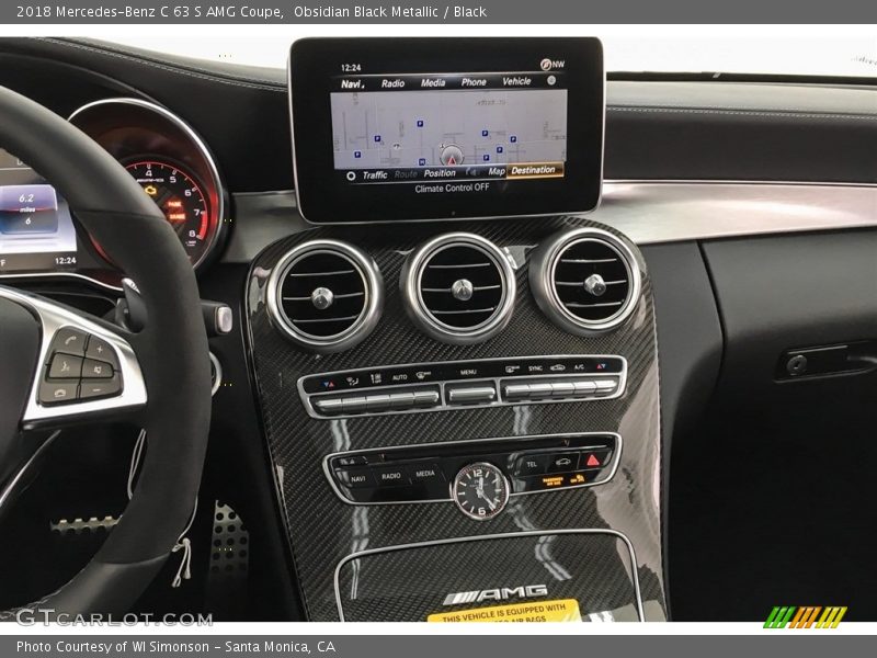 Obsidian Black Metallic / Black 2018 Mercedes-Benz C 63 S AMG Coupe