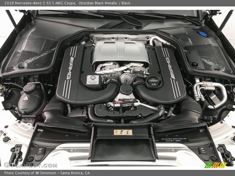  2018 C 63 S AMG Coupe Engine - 4.0 Liter AMG biturbo DOHC 32-Valve VVT V8