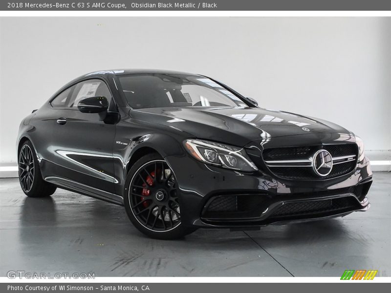 Obsidian Black Metallic / Black 2018 Mercedes-Benz C 63 S AMG Coupe