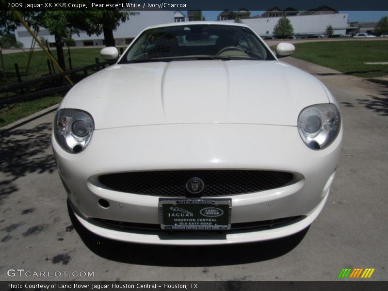 Pearlescent White / Ivory/Charcoal 2009 Jaguar XK XK8 Coupe