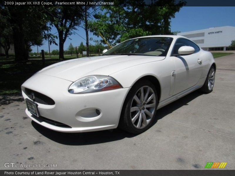 Pearlescent White / Ivory/Charcoal 2009 Jaguar XK XK8 Coupe