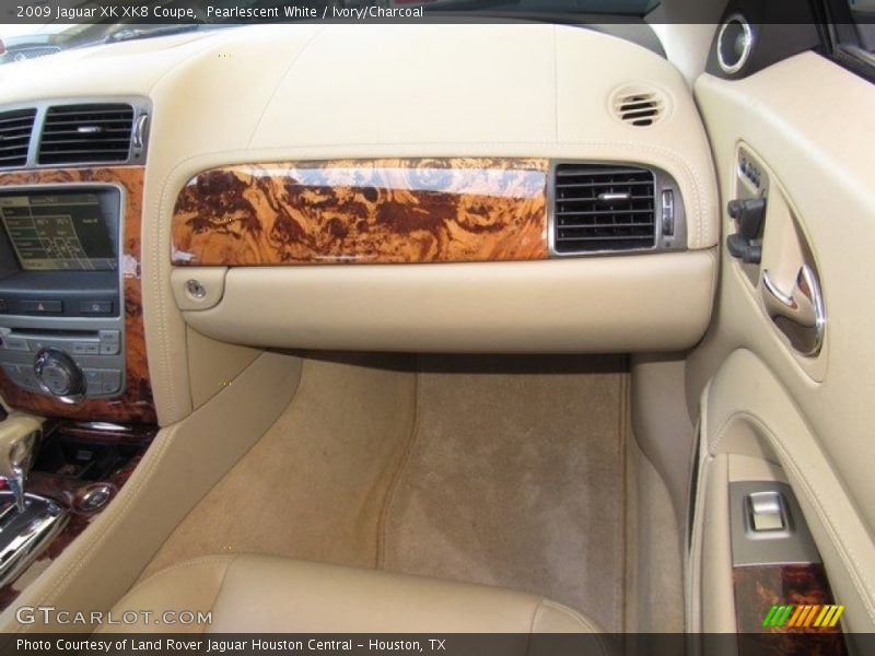 Pearlescent White / Ivory/Charcoal 2009 Jaguar XK XK8 Coupe
