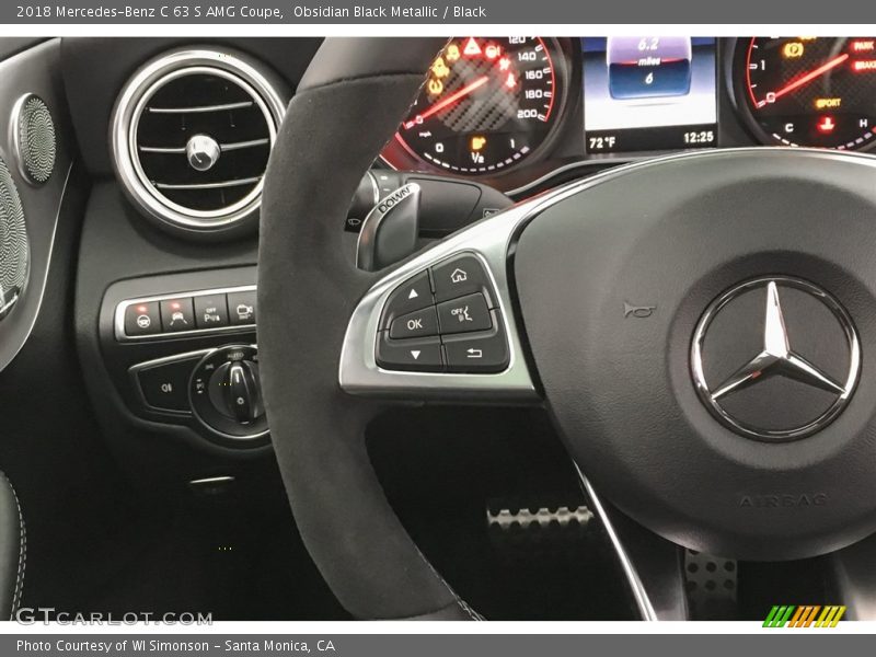 Obsidian Black Metallic / Black 2018 Mercedes-Benz C 63 S AMG Coupe