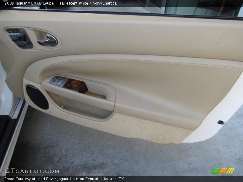 Pearlescent White / Ivory/Charcoal 2009 Jaguar XK XK8 Coupe