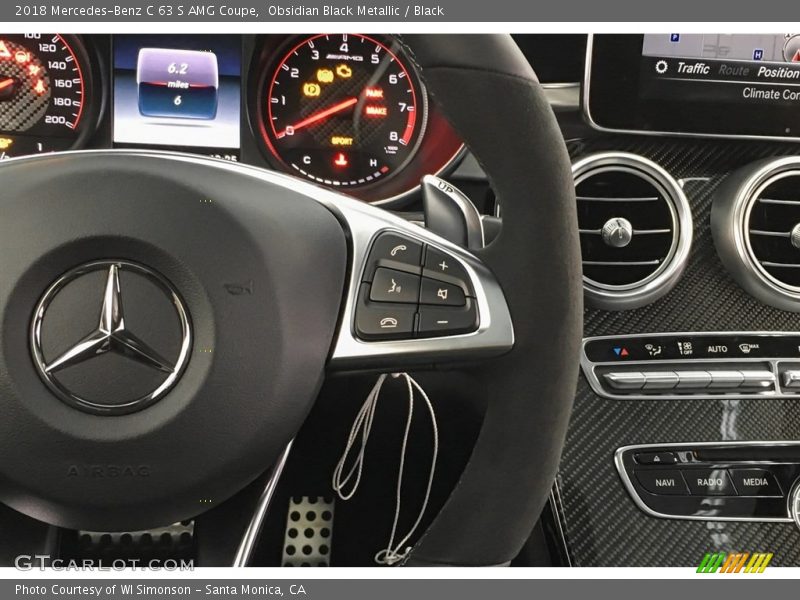 Obsidian Black Metallic / Black 2018 Mercedes-Benz C 63 S AMG Coupe