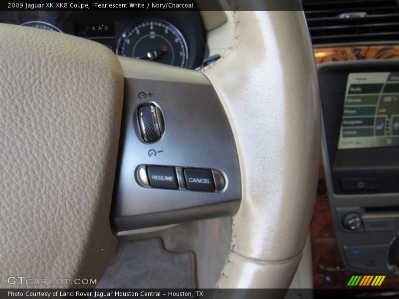 Pearlescent White / Ivory/Charcoal 2009 Jaguar XK XK8 Coupe