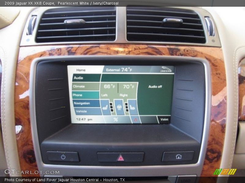 Pearlescent White / Ivory/Charcoal 2009 Jaguar XK XK8 Coupe