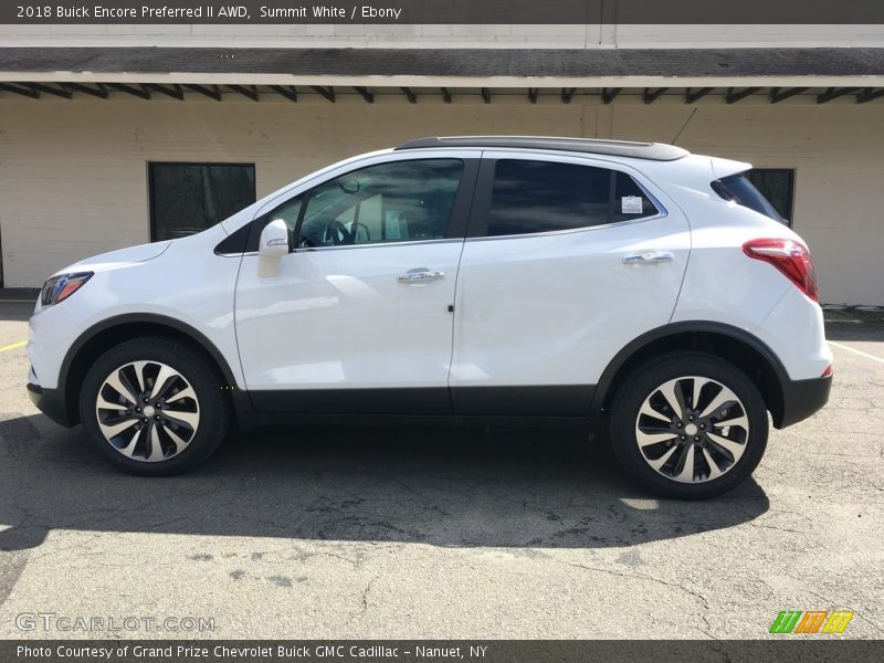 Summit White / Ebony 2018 Buick Encore Preferred II AWD