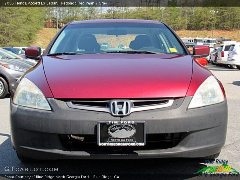 Redondo Red Pearl / Gray 2005 Honda Accord EX Sedan