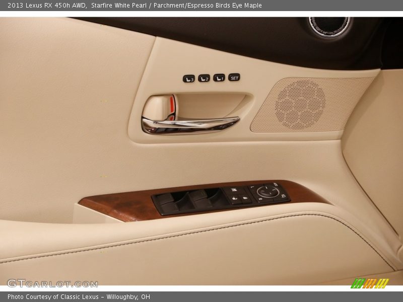 Starfire White Pearl / Parchment/Espresso Birds Eye Maple 2013 Lexus RX 450h AWD