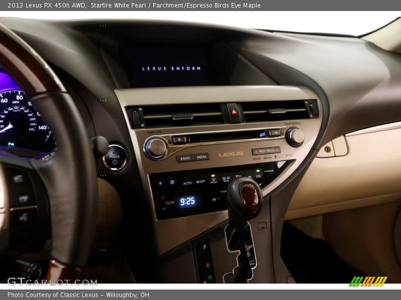 Starfire White Pearl / Parchment/Espresso Birds Eye Maple 2013 Lexus RX 450h AWD