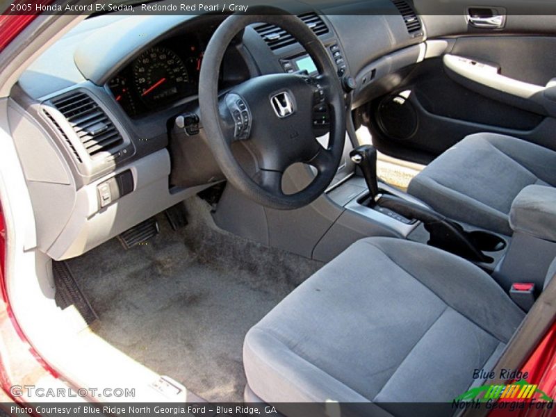 Redondo Red Pearl / Gray 2005 Honda Accord EX Sedan