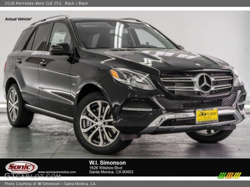 Black / Black 2018 Mercedes-Benz GLE 350