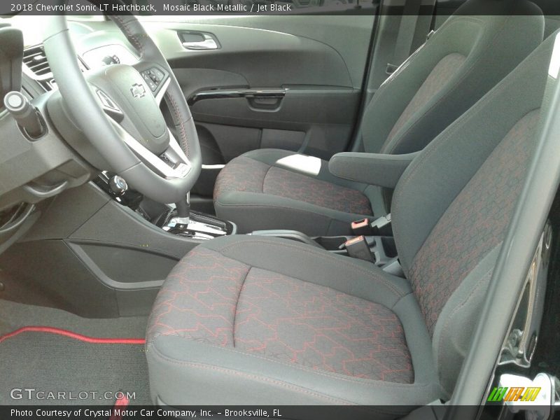 Mosaic Black Metallic / Jet Black 2018 Chevrolet Sonic LT Hatchback