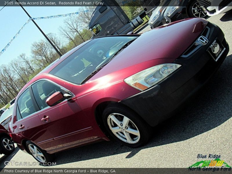 Redondo Red Pearl / Gray 2005 Honda Accord EX Sedan