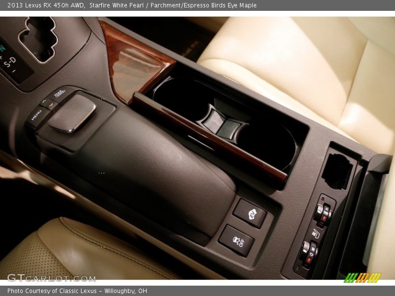 Starfire White Pearl / Parchment/Espresso Birds Eye Maple 2013 Lexus RX 450h AWD