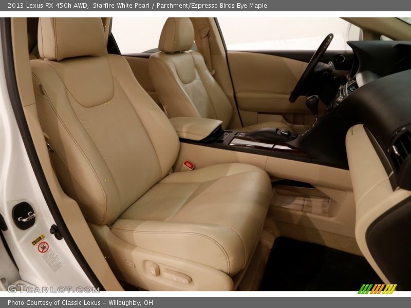 Starfire White Pearl / Parchment/Espresso Birds Eye Maple 2013 Lexus RX 450h AWD