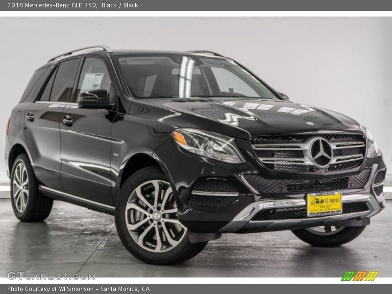 Black / Black 2018 Mercedes-Benz GLE 350