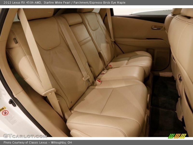 Starfire White Pearl / Parchment/Espresso Birds Eye Maple 2013 Lexus RX 450h AWD