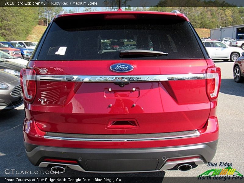 Ruby Red / Medium Stone 2018 Ford Explorer XLT