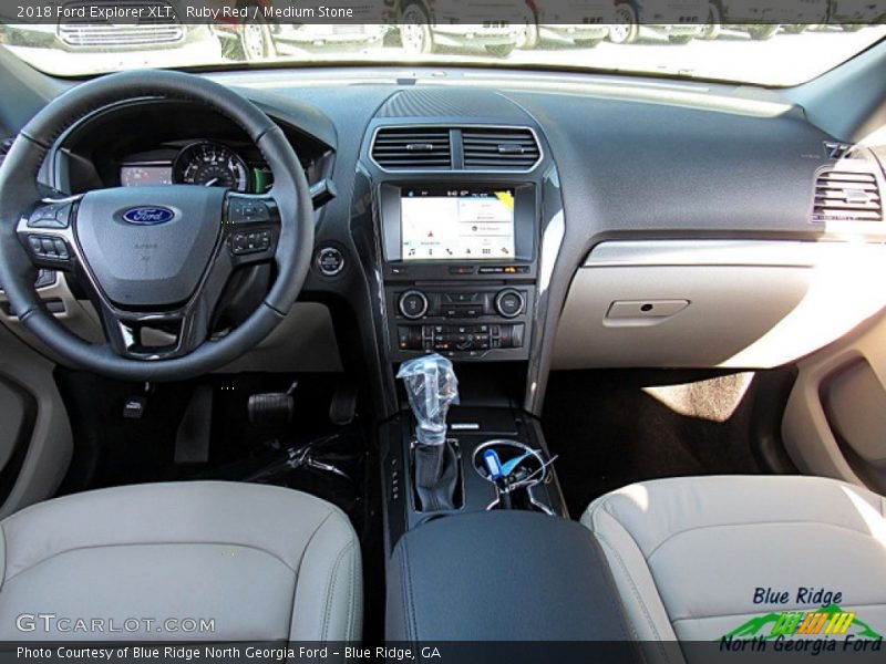 Ruby Red / Medium Stone 2018 Ford Explorer XLT