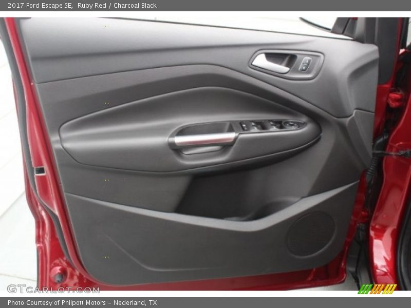Ruby Red / Charcoal Black 2017 Ford Escape SE
