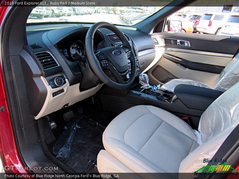 Ruby Red / Medium Stone 2018 Ford Explorer XLT