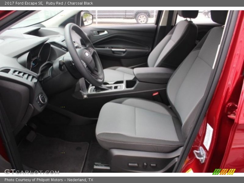 Ruby Red / Charcoal Black 2017 Ford Escape SE