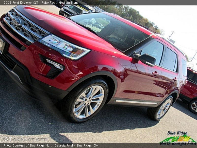 Ruby Red / Medium Stone 2018 Ford Explorer XLT