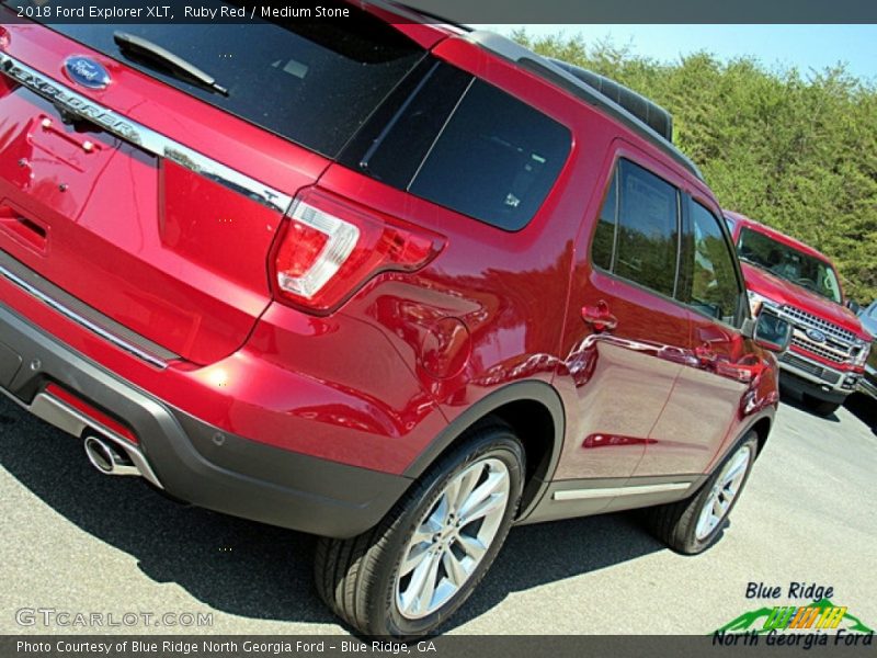 Ruby Red / Medium Stone 2018 Ford Explorer XLT