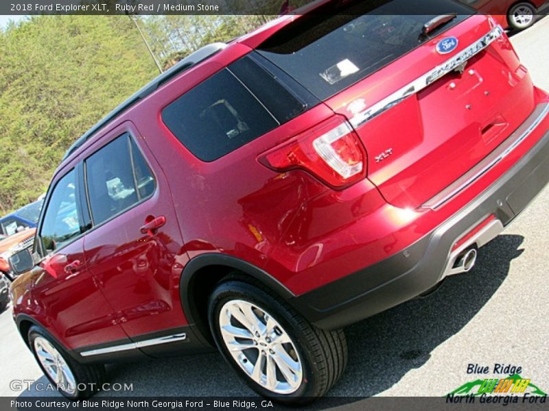 Ruby Red / Medium Stone 2018 Ford Explorer XLT