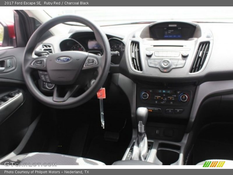 Ruby Red / Charcoal Black 2017 Ford Escape SE