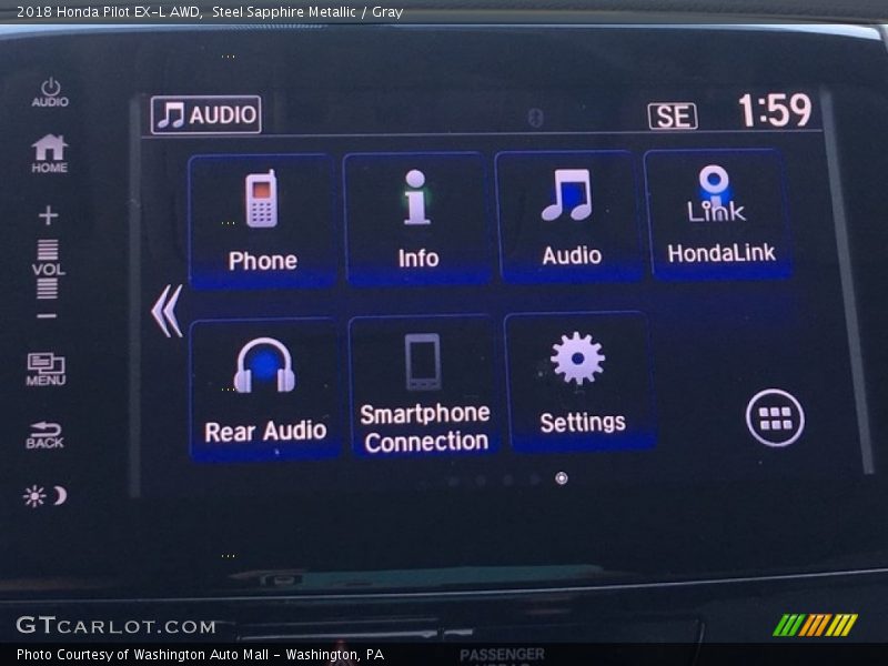 Steel Sapphire Metallic / Gray 2018 Honda Pilot EX-L AWD