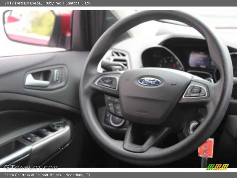 Ruby Red / Charcoal Black 2017 Ford Escape SE