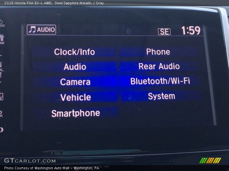 Steel Sapphire Metallic / Gray 2018 Honda Pilot EX-L AWD