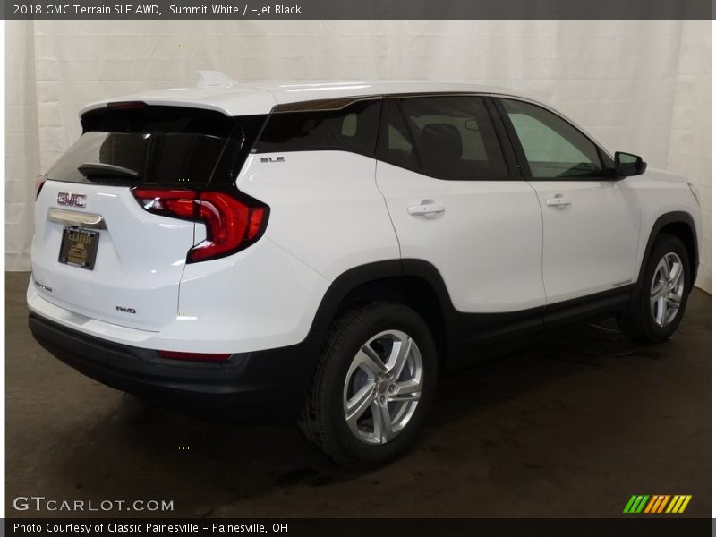 Summit White / ­Jet Black 2018 GMC Terrain SLE AWD