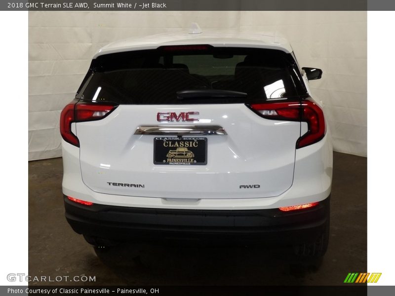 Summit White / ­Jet Black 2018 GMC Terrain SLE AWD