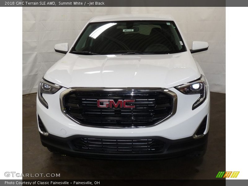 Summit White / ­Jet Black 2018 GMC Terrain SLE AWD