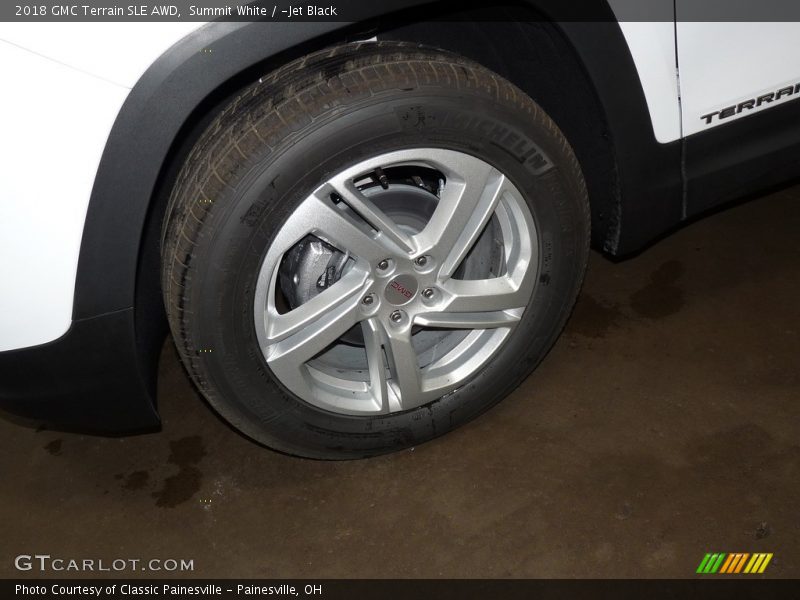 Summit White / ­Jet Black 2018 GMC Terrain SLE AWD
