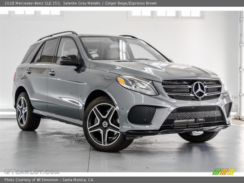 Selenite Grey Metallic / Ginger Beige/Espresso Brown 2018 Mercedes-Benz GLE 350