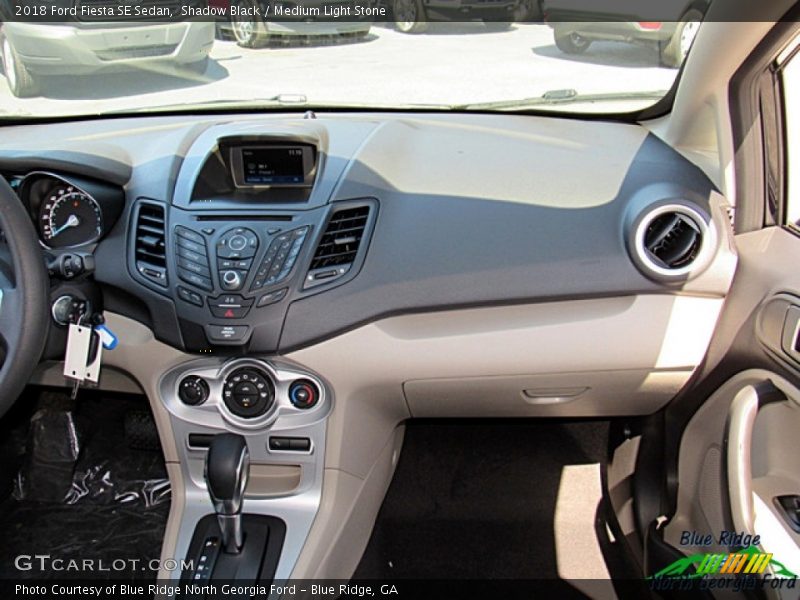 Shadow Black / Medium Light Stone 2018 Ford Fiesta SE Sedan