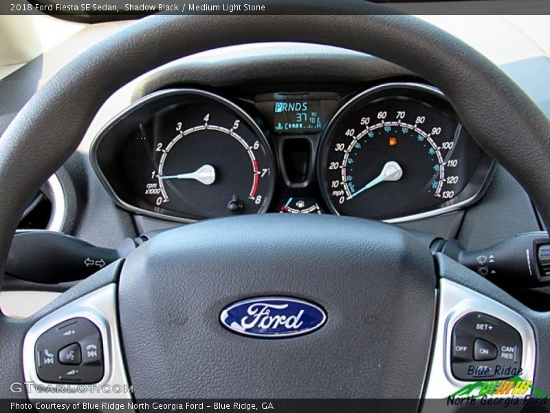 Shadow Black / Medium Light Stone 2018 Ford Fiesta SE Sedan